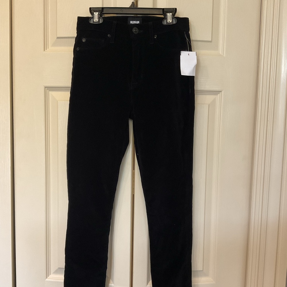 New with tags Hudson High Waist Barbara Super Skinny Ankle velvet pants sz 24